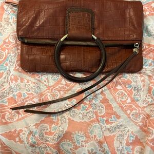 HOBO Crocodile-Embossed Clutch